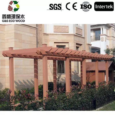 ไม้ลายไม้ทนเชื้อรา Pergola วัสดุ Pergola WPC 5.4M 5.9M