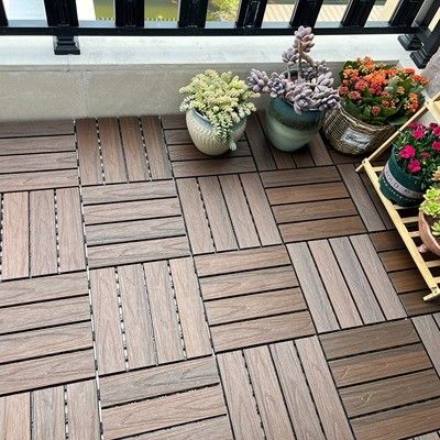 SGS DIY กระเบื้อง Wpc Hollow Board ปลอดสารพิษ Anti Rot 146 X 22mm Wpc Hollow Board