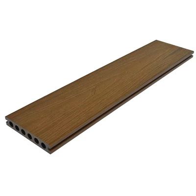 ระเบียง Co Extruded Decking 146 X 22mm 50mm Wpc Decking Tiles พื้นกันน้ำ