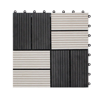 Anti Corrosion 20mm Smooth DIY Wpc Decking Garden Wood Plastic Composite Tiles