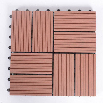 Anti Corrosion 20mm Smooth DIY Wpc Decking Garden Wood Plastic Composite Tiles