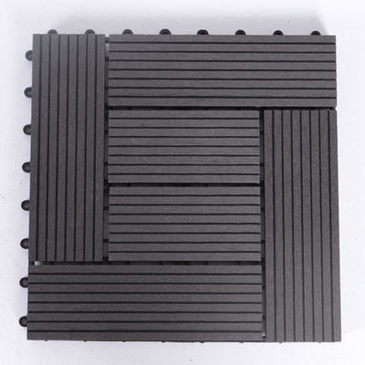 Anti Corrosion 20mm Smooth DIY Wpc Decking Garden Wood Plastic Composite Tiles