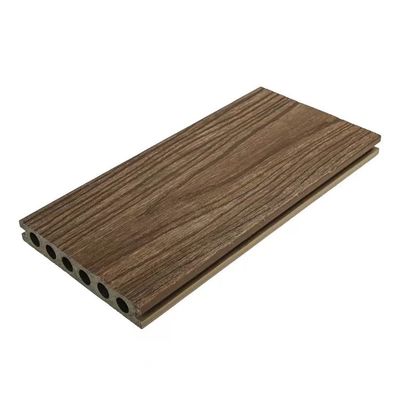 รีไซเคิลได้ 100 เปอร์เซ็นต์ WPC Co Extrusion Decking Plastic Deck Lumber 5M