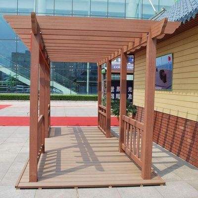 Anti Arches ไม้ Pergola สมัยใหม่ 146 X 22m สะพานกลางแจ้ง Pergolas ไม้ขนาดเล็ก