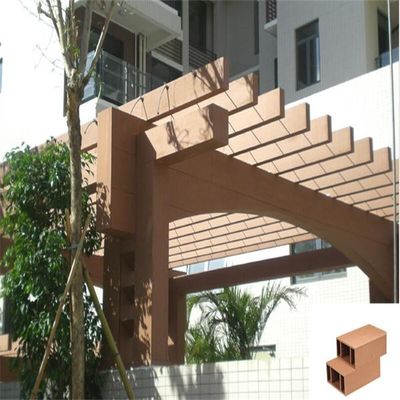 2.9M OakAnti Corrosion WPC ลานไม้ Pergola วัสดุคอมโพสิตสำหรับ Pergola