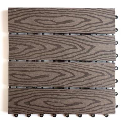 Anti Pests WPC DIY Decking 140 X 40mm Hollow DIY กระเบื้องพื้นระเบียงคอมโพสิต