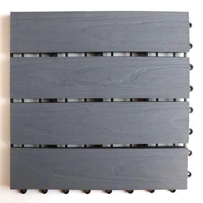 WPC HDPE Diy Interlocking Deck Tiles Flooring Wpc Wood Plastic Composite Decking