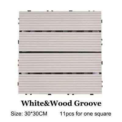 สีขาว แบบพกพา DIY Wpc Easy Deck Terrace Indoor Wpc Wall Panel 310 X22 Mm