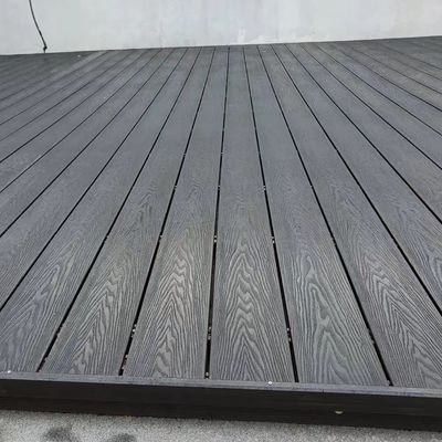 ตกแต่งบ้าน กลางแจ้ง ไม้พื้นพลาสติกคอมโพสิต Co Extruded Decking 50mm