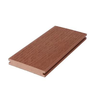 รีไซเคิลได้ 100 เปอร์เซ็นต์ WPC Co Extrusion Decking Plastic Deck Lumber 5M